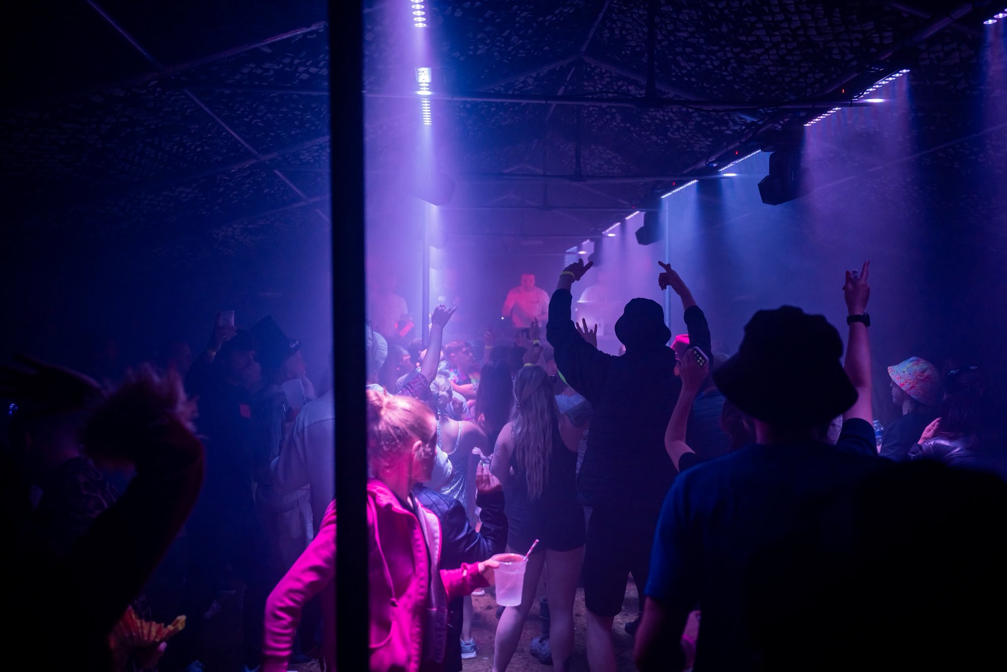 BUNKA crowd under purple lights